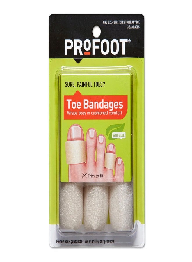 ProFoot Toe Bandages One Size 3 Each (Pack of 6) - Image 1